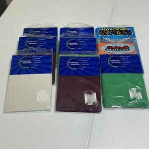 Stretchable Book Covers 8x10 Standard Random Assorted Colors Lot Of 9 Reusable